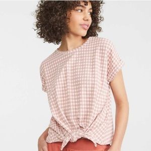 Lou & Grey tie front tee